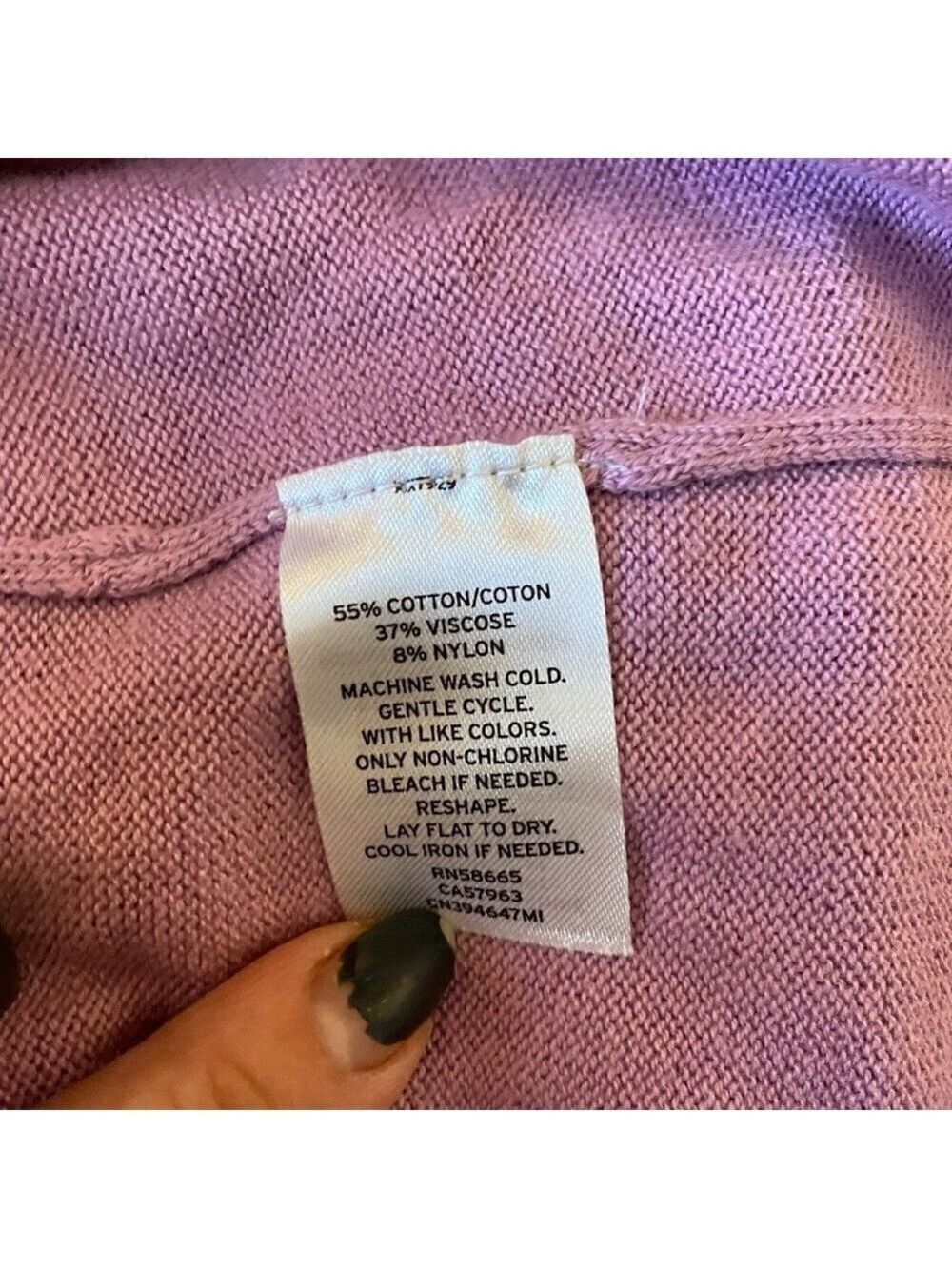 CASLON BNWT Bishop Sleeve Sweater Xsmall Lavender - Picture 10 of 10